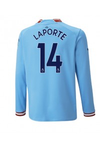 Manchester City Aymeric Laporte #14 Voetbaltruitje Thuis tenue 2022-23 Lange Mouw